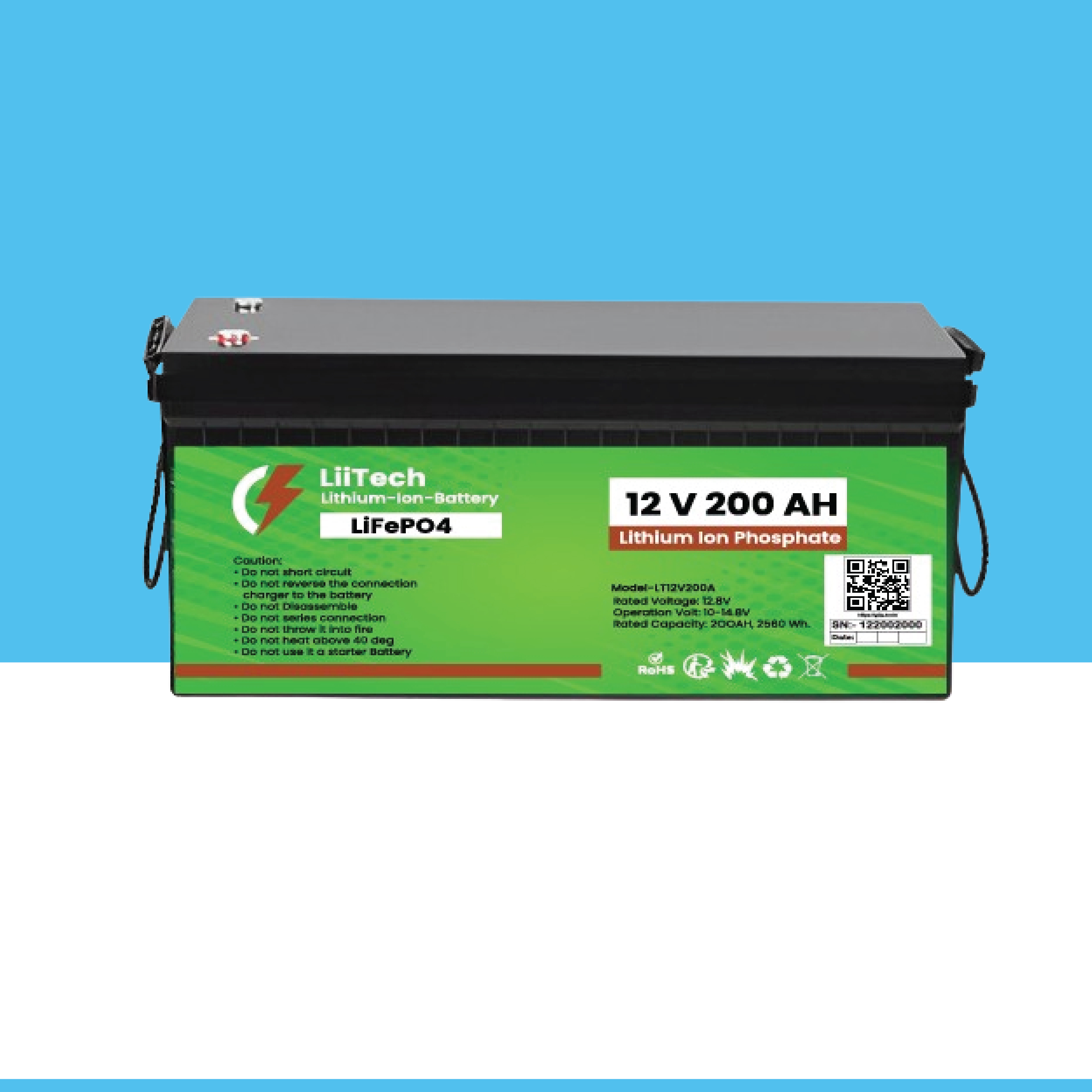 12V 200Ah Lithium-ion UPS Battery ..